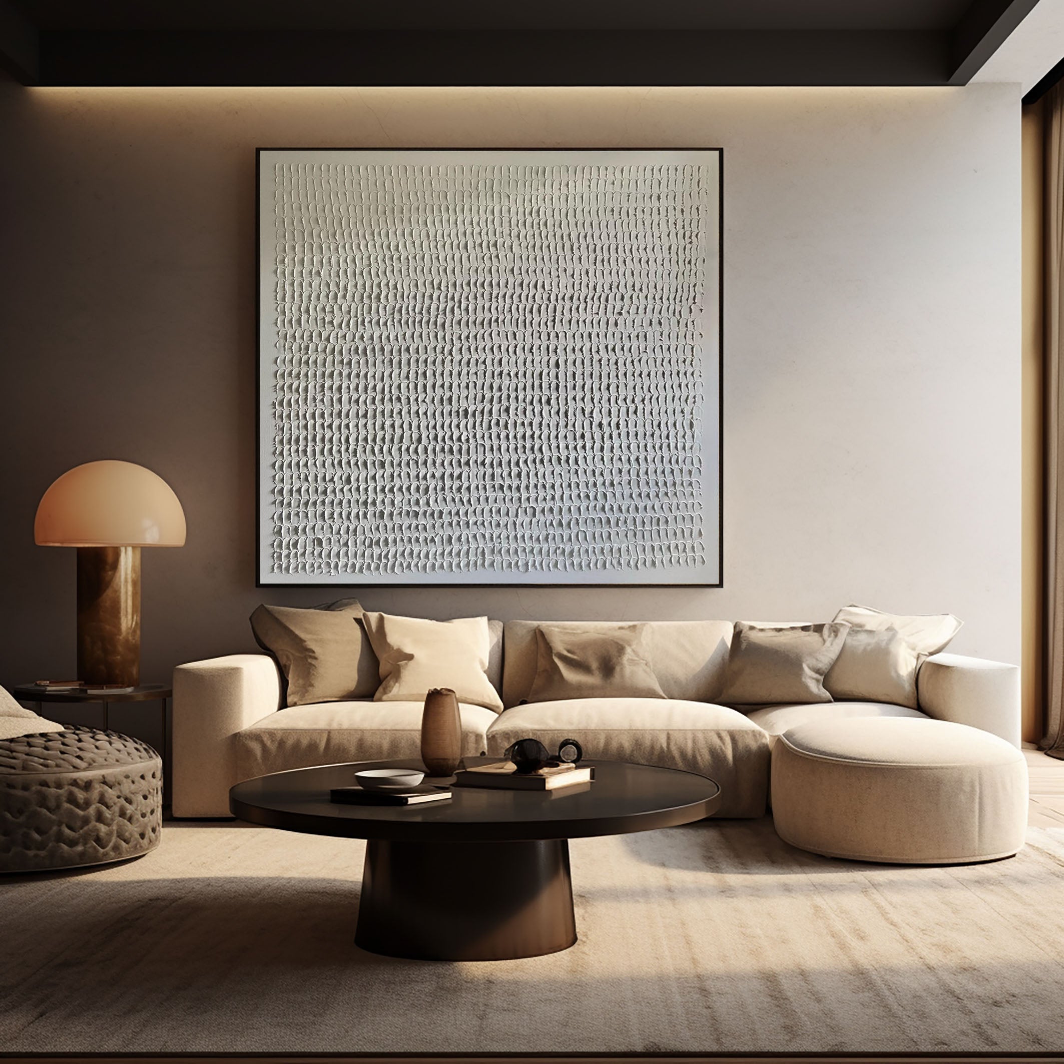 3D Heavy Texture Minimalist Relief Oil Painting EC0082 - Viral Wall Art